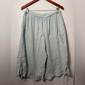 Anthropologie Ruffle Capri Pajama Pants